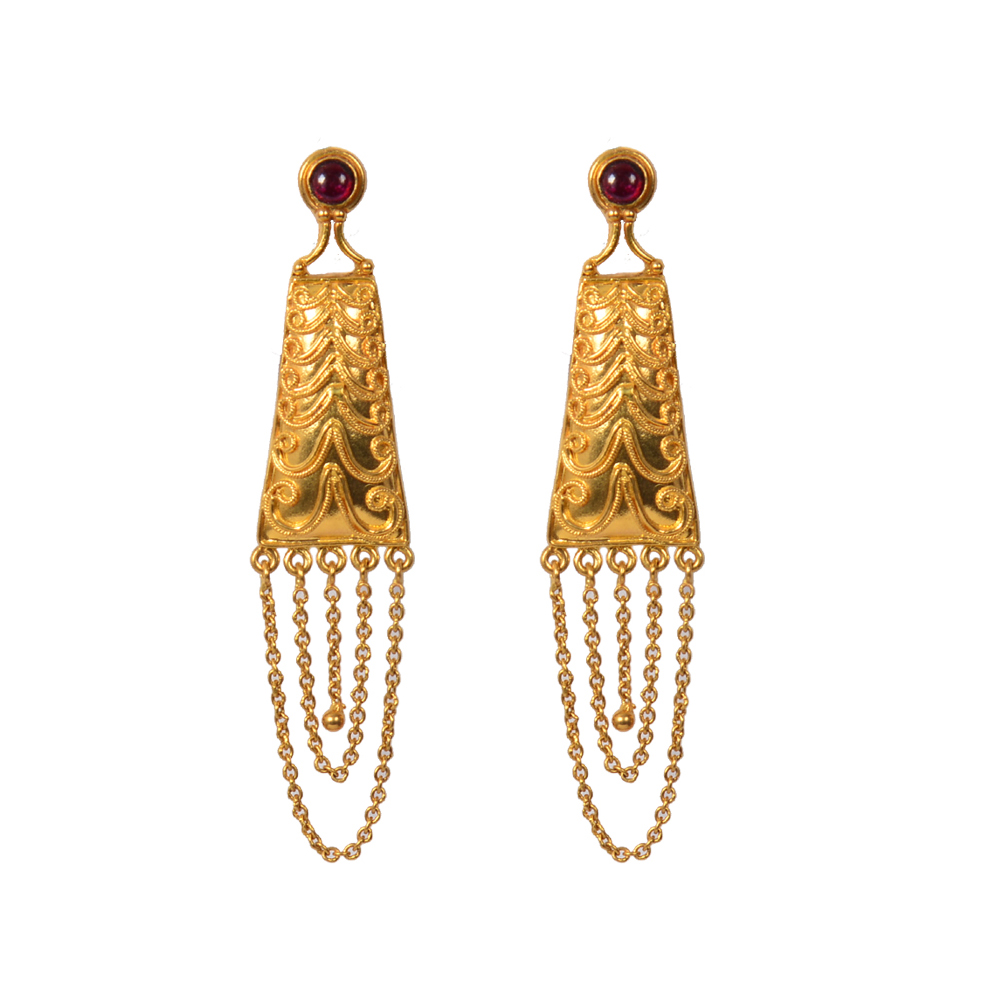Ear clearance jhumka gold